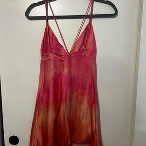 Zara Pink/Orange Ombré Mini Dress